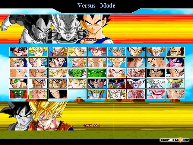 mugen dbz characters download pack